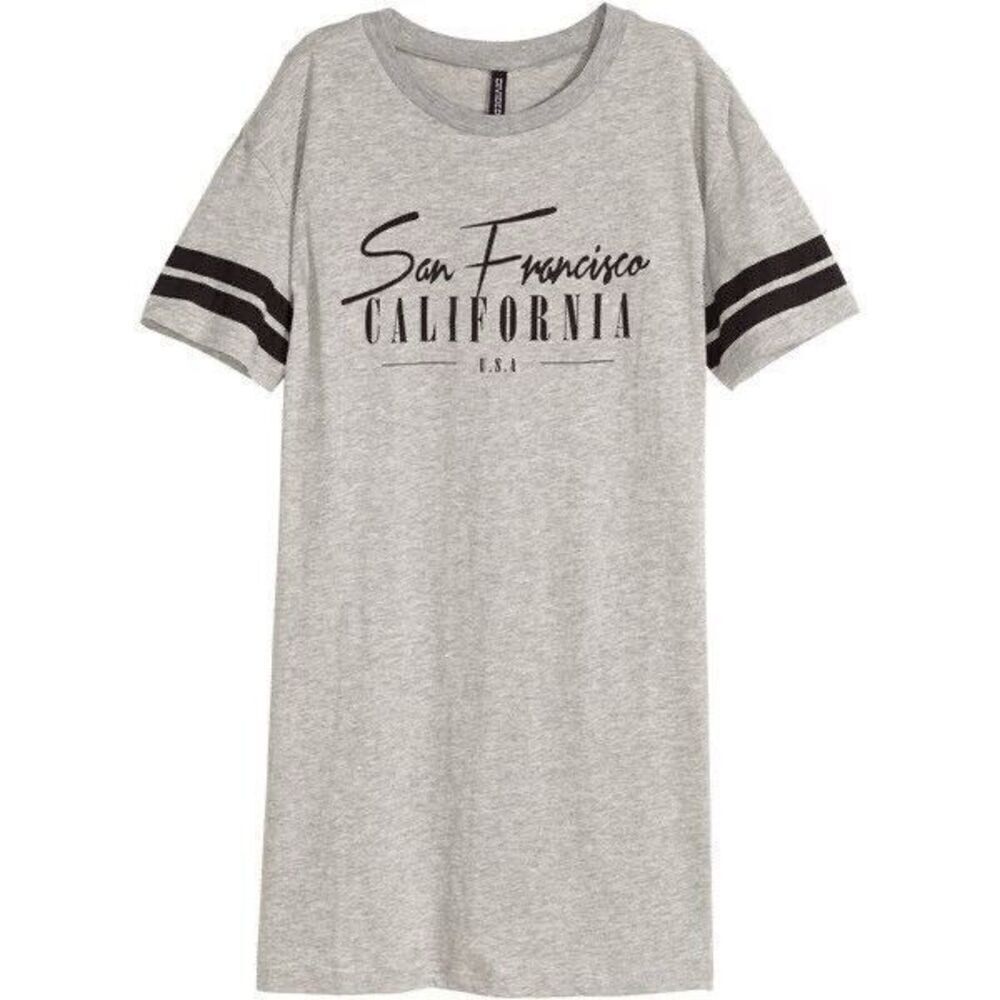 H&M San Francisco CALIFORNIA Short T Shirt Dress Women's Small sleep Loungewear